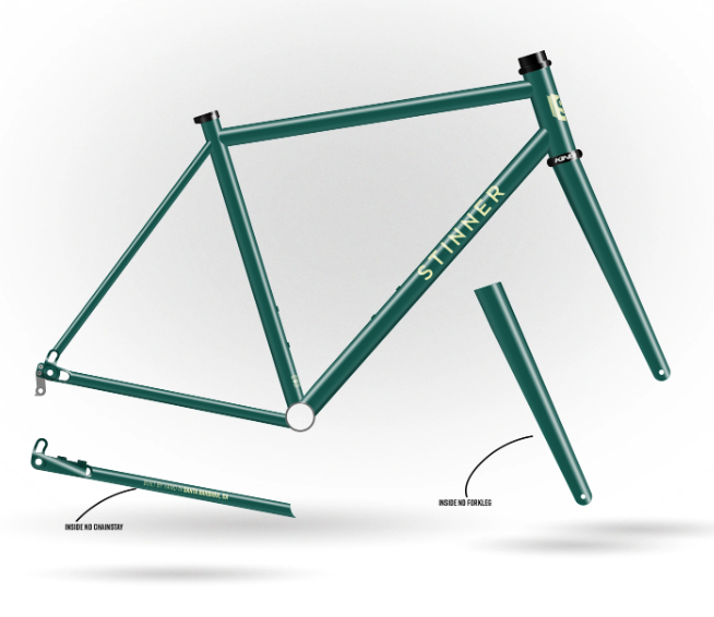 Stinner Carrizo Steel Frameset